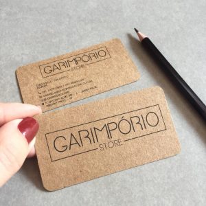 Impressão de Cartão com papel kraft